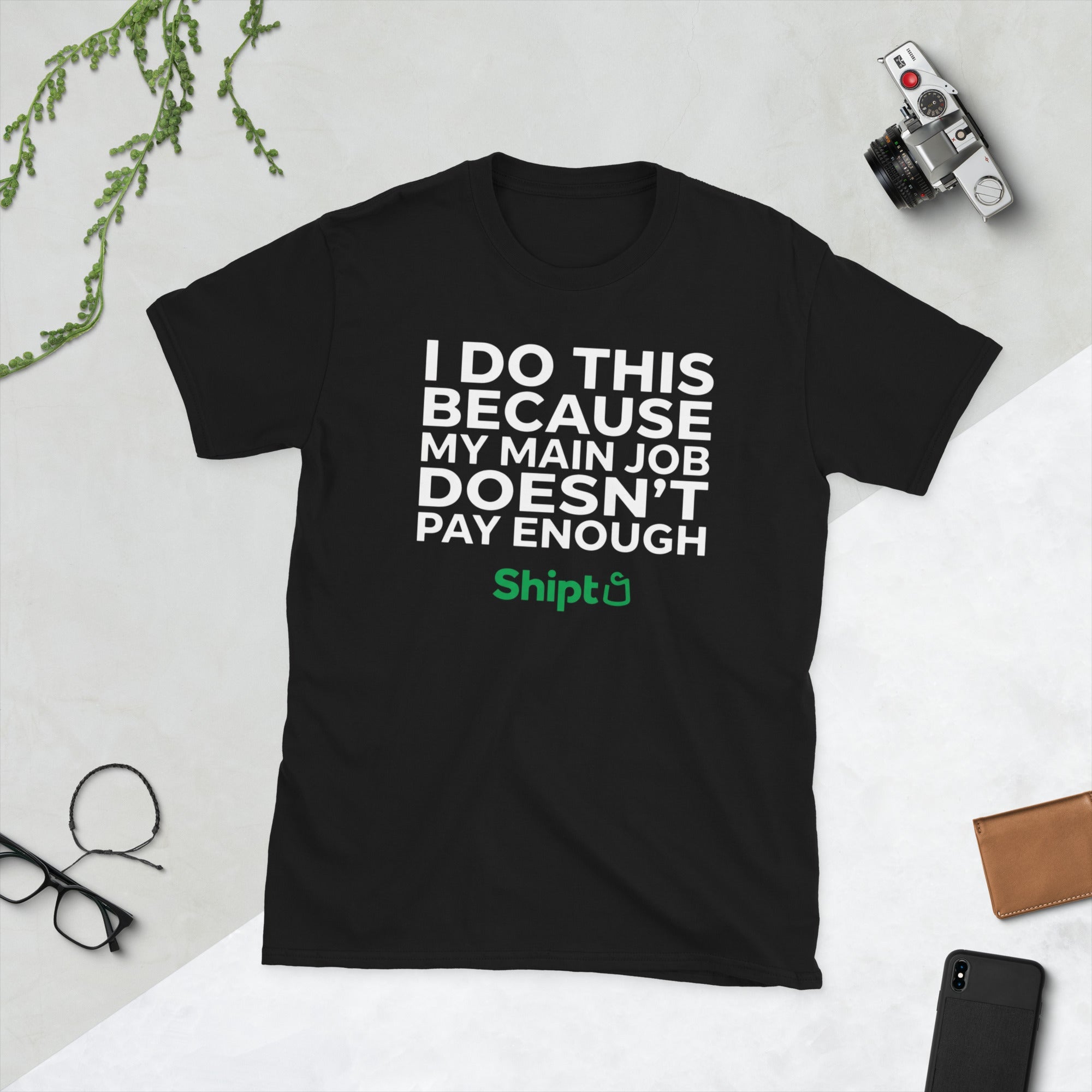 Side Hustle Tee - Black Front